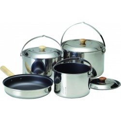 Набор посуды Kovea Deluxe Cookware XL KK8CW0301 из нержавеющей стали на 6-7 персон