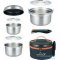 Набор посуды Kovea All-3PLY Stainles Cookware (7~8) KKW-CW1105 из нержавеющей стали на 7-8 персон. Фото 2