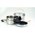 Набор посуды Kovea Stainless L Cookware VKC-ST08-45 из нержавеющей стали на 4-5 персон Набор посуды Kovea Stainless L Cookware VKC-ST08-45 из нержавеющей стали на 4-5 персон
