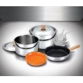Набор посуды Kovea Stainless XL Cookware VKC-ST08-67 из нержавеющей стали на 6-7 персон Набор посуды Kovea Stainless XL Cookware VKC-ST08-67 из нержавеющей стали на 6-7 персон