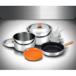 Набор посуды Kovea Stainless XL Cookware VKC-ST08-67 из нержавеющей стали на 6-7 персон