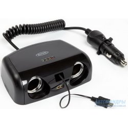 Разветвитель прикуривателя Ring Twin Multisocket micro-USB и USB RMS15