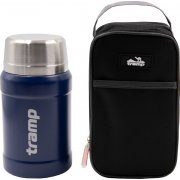 Пищевой термос в чехле Tramp TRC-132 0,8 л темно-синий