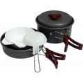 Набор посуды Tramp TRC-025 из анодированного алюминия на 1-2 персоны Набор посуды Tramp TRC-025 из анодированного алюминия на 1-2 персоны